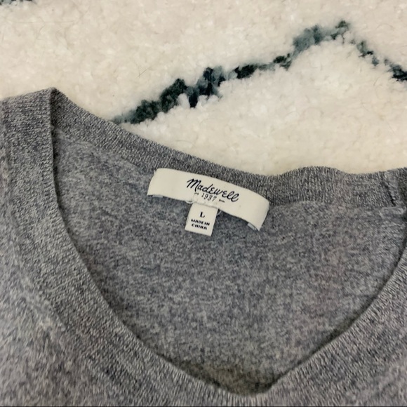 Madewell MOI Merino Wool Gray Sweater - Picture 4 of 9